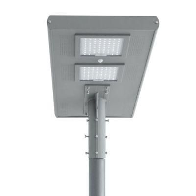 Mono Cell LiFePO4 Lithium Battery High Efficiency Solar All in One Street Light 40W 60W 80W 100W Integrated Outdoor Solar Lamp Remote Control