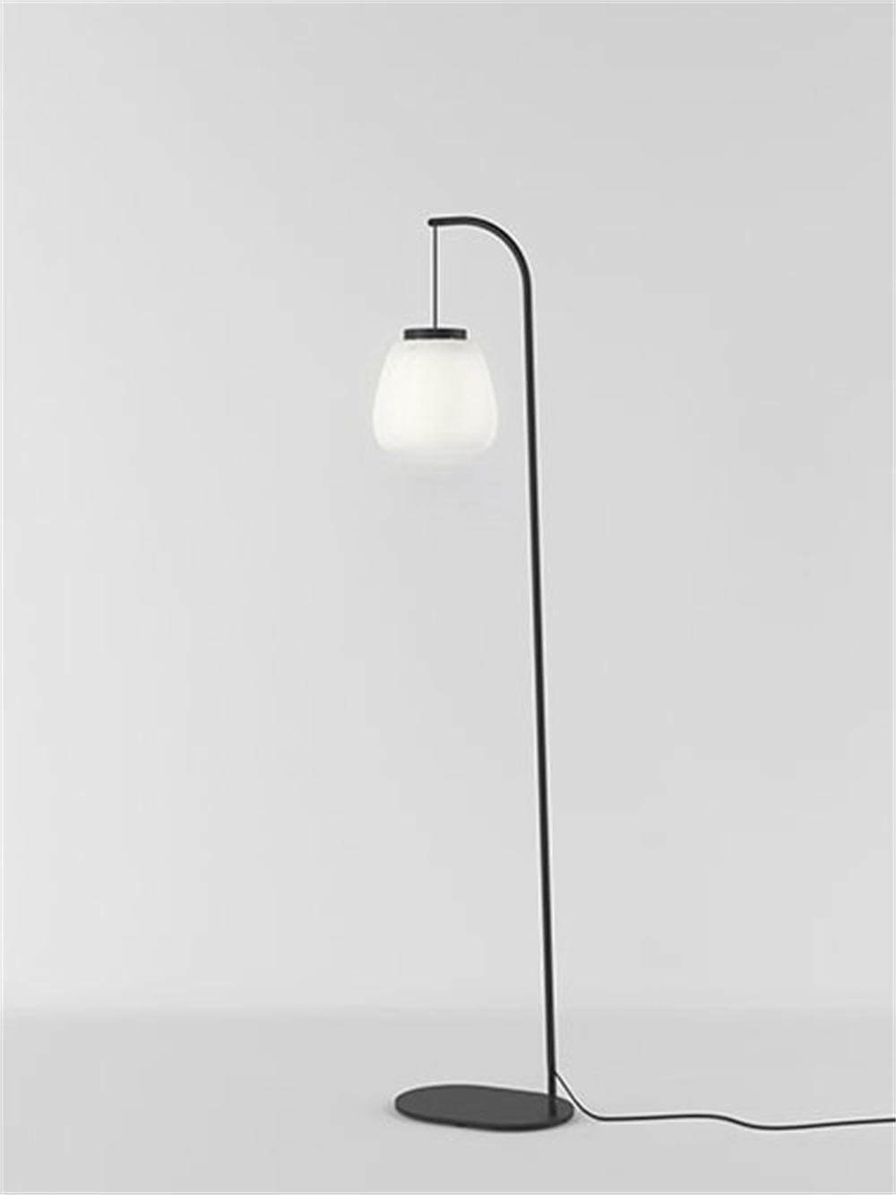 Misko F Dropshiping Decorative Portable Bed Side Reading Wood Base Matte Black Floor Lamp