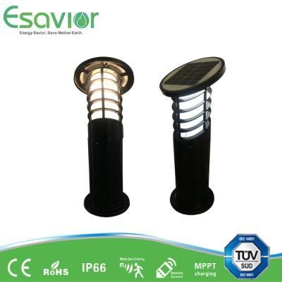 LED Outdoor Solar Bollard/Lawn/Garden Light with 3000 Circles Battery