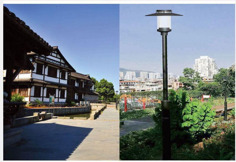 High Quality Aluminium IP66 Outdoor Park Lantern 55W LED Post Top Garden Light