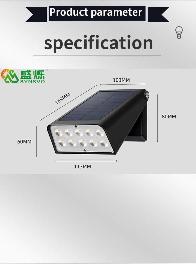 Solar Wall Lights for Decloration Lighting Easy Installing Save Energy Solar Decoration LED