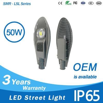 50 Watt LED Street Light with Famous Brand IP65 for 3 Warranty Years