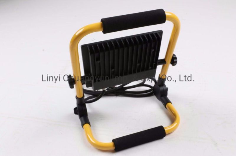 Outdoor LED Floodlight with Cable for Night Work IP65 10W 50W
