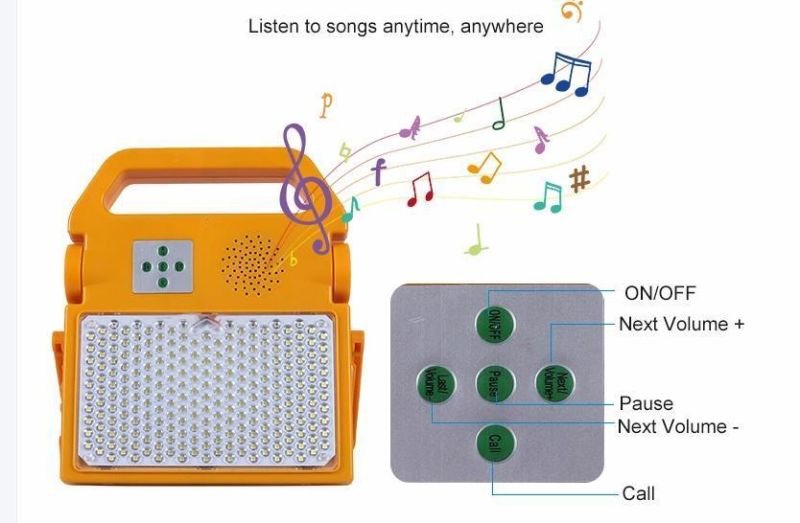 Solar LED Camping Light Speaker Light