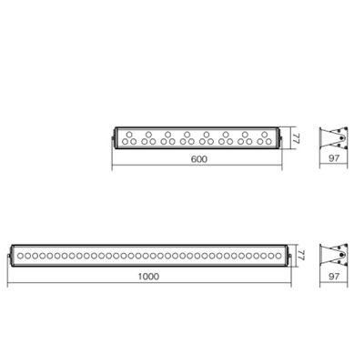 Yijie 220-240V 36W Big Power LED Wall Washer