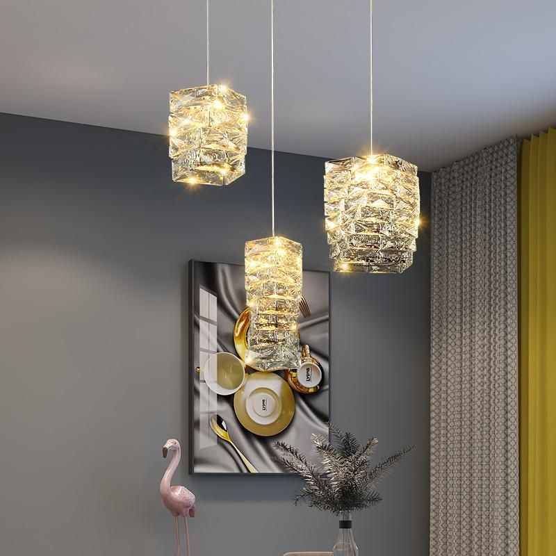 2022 Creative Designer Restaurant Dining Table Bar Long Pendant Light Home Bedside Modern Crystal Chandeliers & Pendant Lights