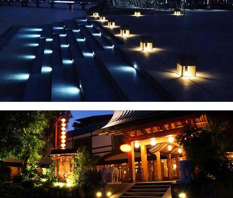 Outdoor Square Wall Foot Lamp 2W Recessed Lighting Square 1W LED Step Light LED Stair Light