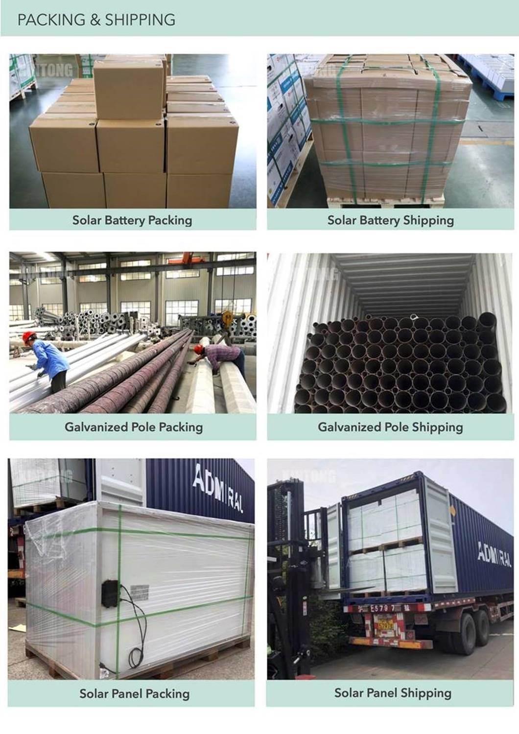 Solar LED Street Light with 8m Galvanized Pole