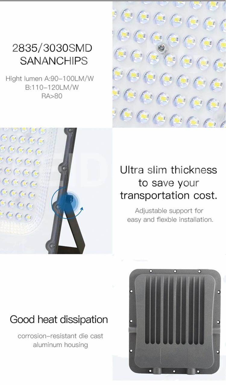 CE RoHS Certification Floodlight Outdoor High-Efficiency LED Chip 100W Advertising Lamps