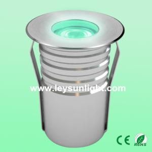 50mm Diameter Recessed IP67 LED Garden Path Light Fitting