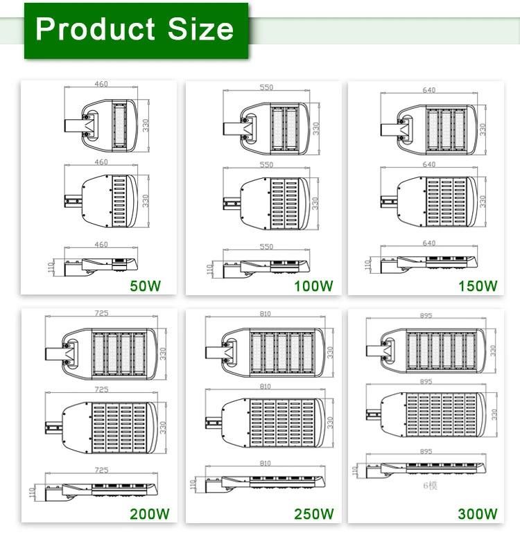Good Quality Aluminum Waterproof IP65 Outdoor 50W LED Street Light
