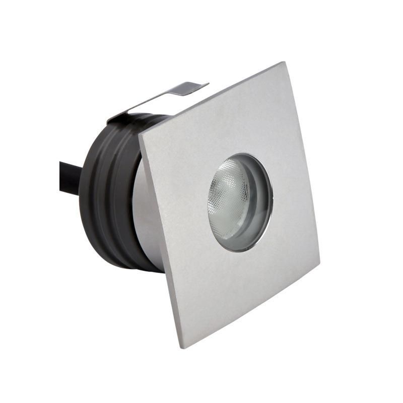 Square Shape Inground Lighting Outdoor with 1W DC12V 24V Underground Light LED