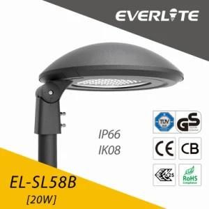 Everlite 20W LED Street Light with ENEC Ce CB IP66 Ik08