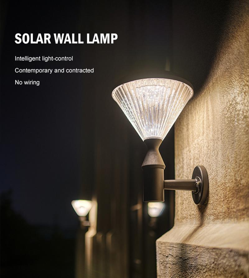 High Brightness Dusk to Dawn Outdoor Wireless Safety Lamp Street Lamp Solar Wall Lamp Solar Light