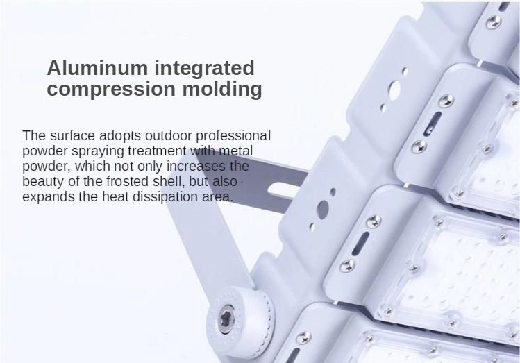 Aluminum Die-Casting Heat Fin 100W-1200watt High Mast Light 160lm/W LED Flood Light