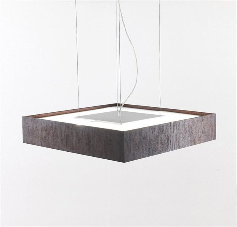 Quadrat S Modern Simple Square Lampshade for Hotel Decor Pendant Light