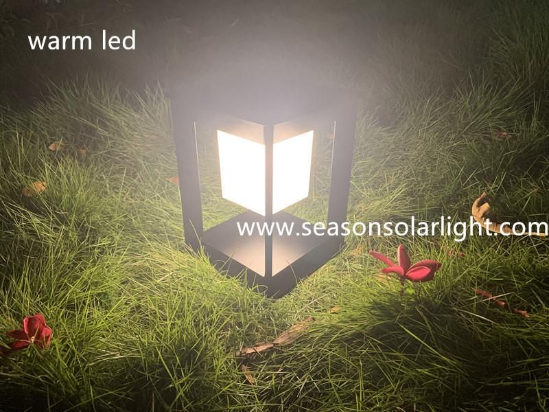 Bright Smart Control Solar Battery Lighting 5W Outdoor Solar Garden Light with LED for Gate Post Lighting