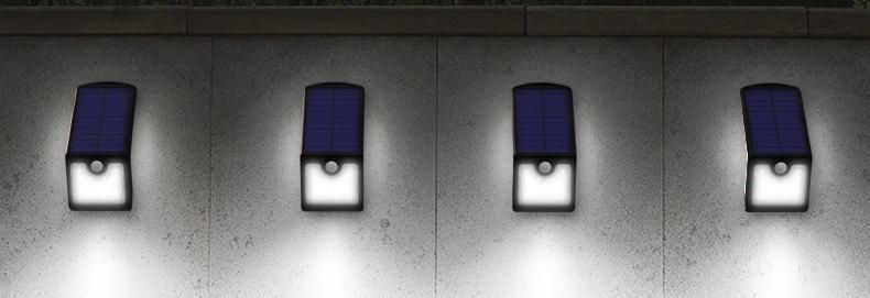 Solar Powered 36 LED Outdoor Wall Light PIR Motion Sensor
