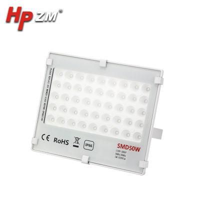 SMD2835 Pure White Tempered Glass Cover Eco-Friendly LED Flood Light Fixtures