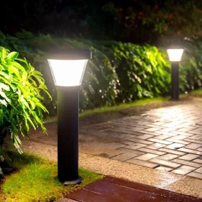 2022 Smart Warm White Decorative Pathway All in One Park Solar Lamps Outdoor LED Garden Light