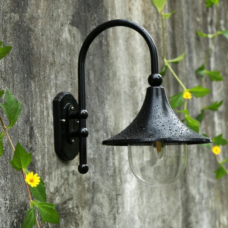 Rustic Waterproof Garden Outdoor Wall Lamp Large Speaker Wall Lamp (WH-HR-58)