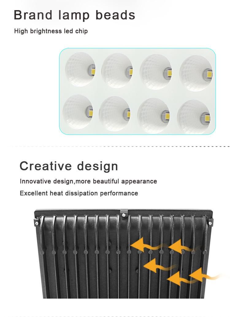 Outdoor Spot Light 20W 30W 50W 100W 150W 200W Garden Lighting IP65 Aluminum LED Flood Light