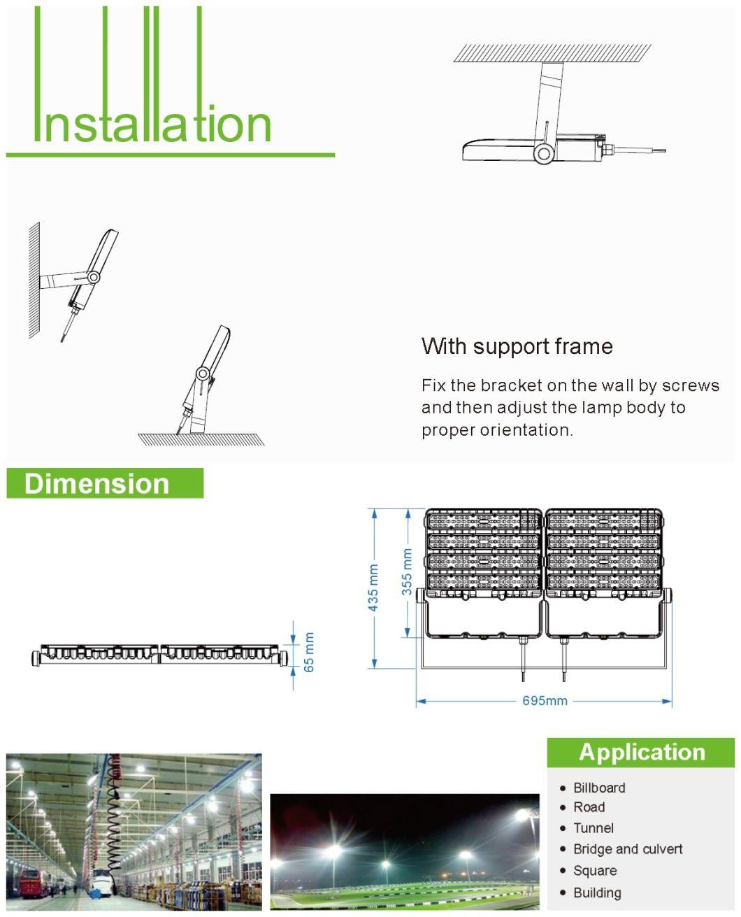 300W 400W 600W 800W Waterproof LED Flood Light for Indoor Outdoor