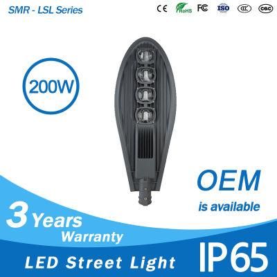 Competitive Price Long Lifespan Waterproof IP65 Aluminum 200 Watt LED Street Light