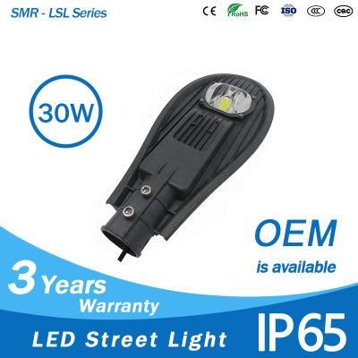 Aluminum Die Casting Cobra Head 30 Watt LED Street Light