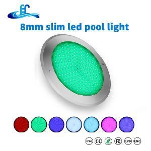 6W 10W 18W 25W 35W 8mm Super Slim Swimming Pool Light with CE RoHS Certificate