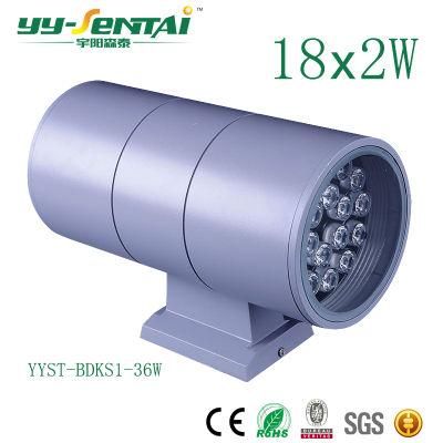 Epistar LED Outdoor Wall Light36W Dimmbale up-Down Indoor LED Wall Lamp Outdoor Waterproof IP65