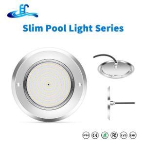 Best Waterproof IP68 316 Stainless Steel LED Pool Light with 8mm Thin