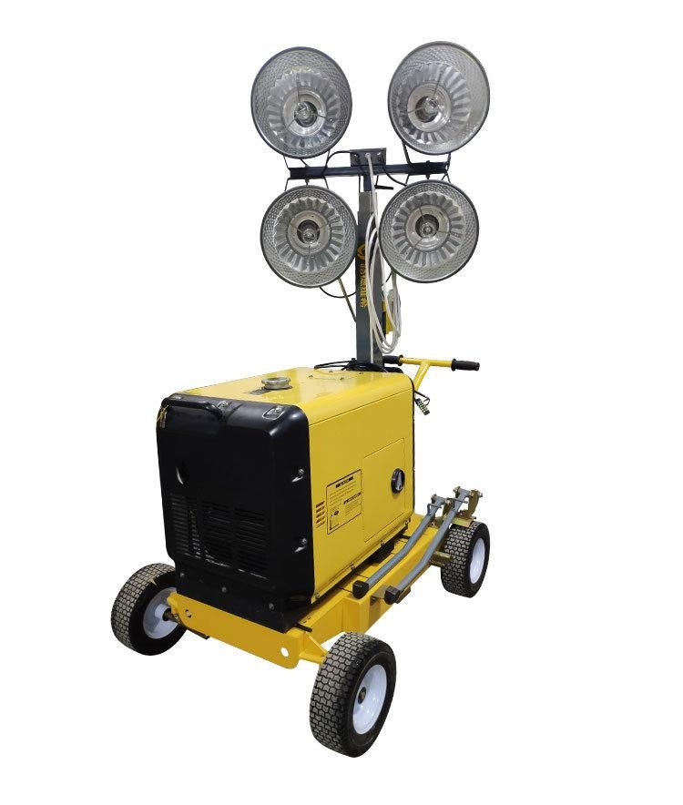 Metal Halide Lamp Light Tower with Diesel Generator