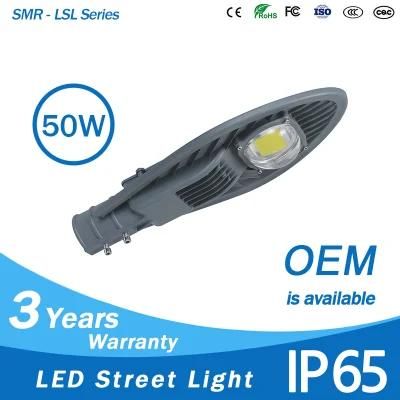 Aluminum Housing LED Street Light COB 50W