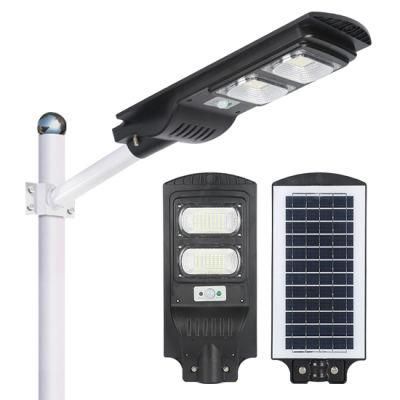 Factory Price Outdoor Waterproof High Efficiency Energy Saving Waterproof IP65 LED Solar Street Light with Panel and Lithium Battery