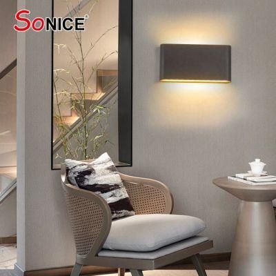 Interior and Exterior Die Casting Aluminium LED Elliptic Cylinder up and Down Outdoor Sconce Wall Lights