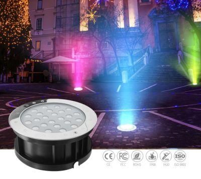 IP68 Structure Waterproof 316L Stainless Steel LED Ground Light Pool Light
