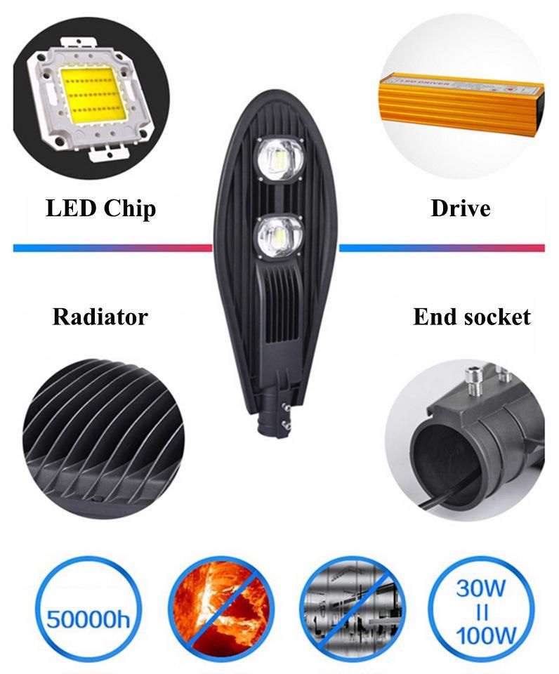 Cobra Photocell LED Road Light50W 100W 150W LED Street Light Outdoor Lamparas 200W Public Lighting Luminaria LED