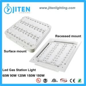 UL IP66 120lm/W 180 Watt LED Canopy Light Fixtures Replace 540W Gas Station Lighting