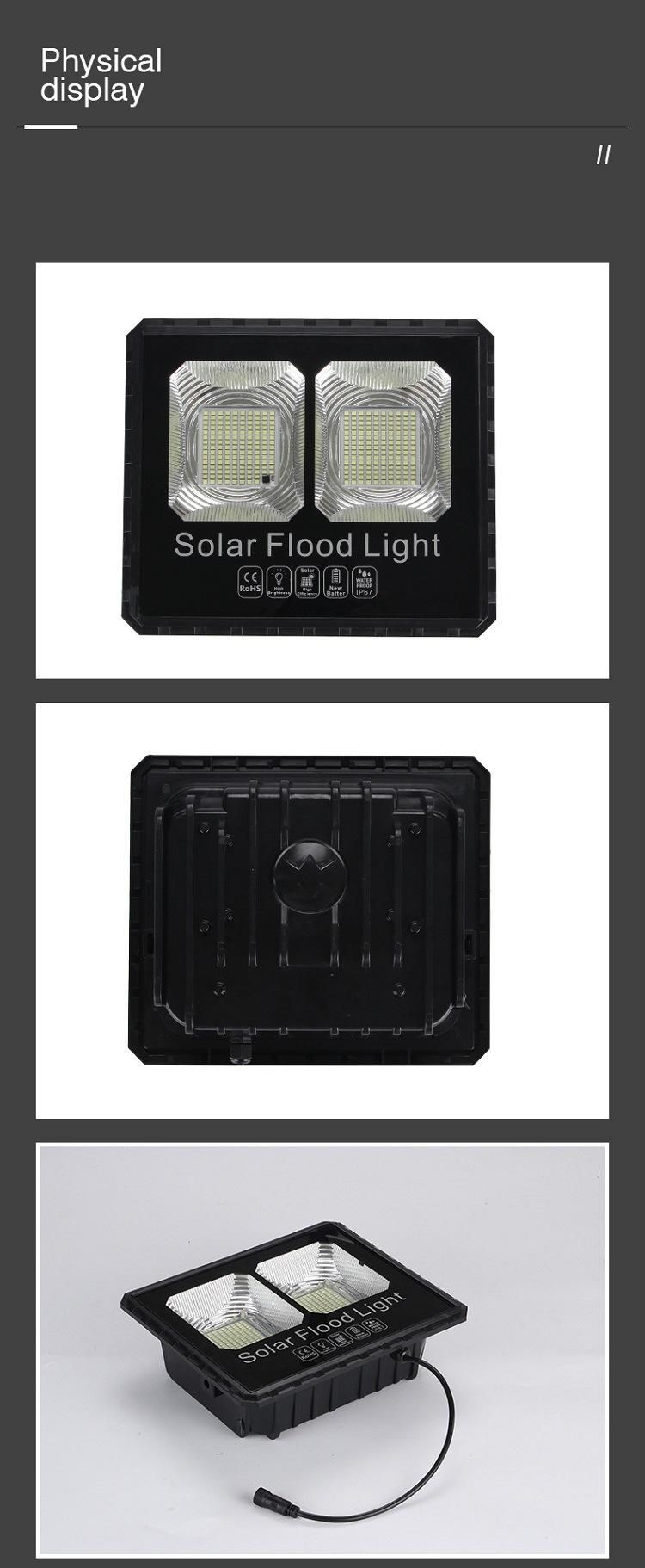 25W Remote Control Flood Light Modern Solar LED Garden Light
