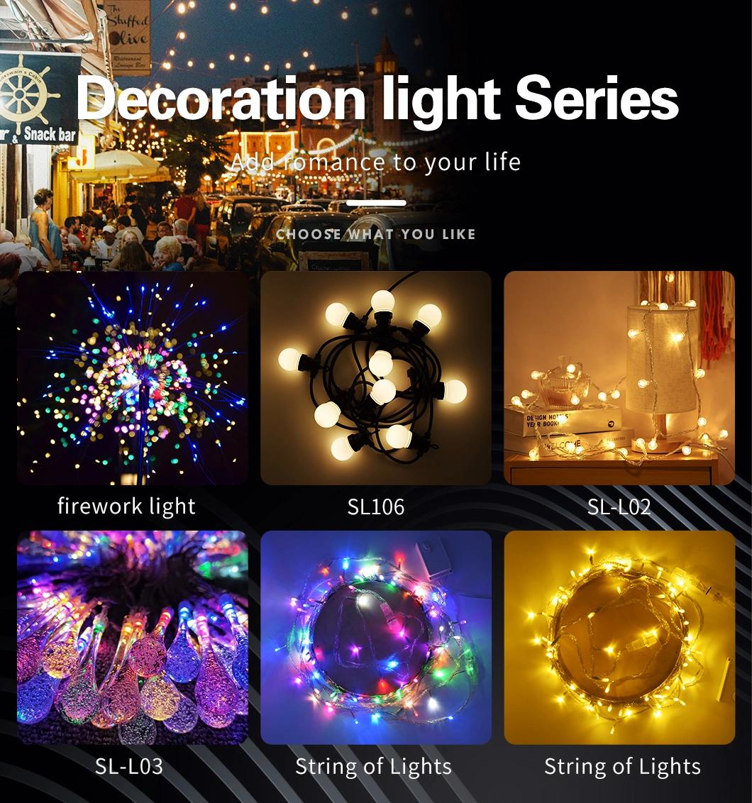 Christmas Home and Garden Decoration Outdoor Garden Solar Power System LED Fireworks Light