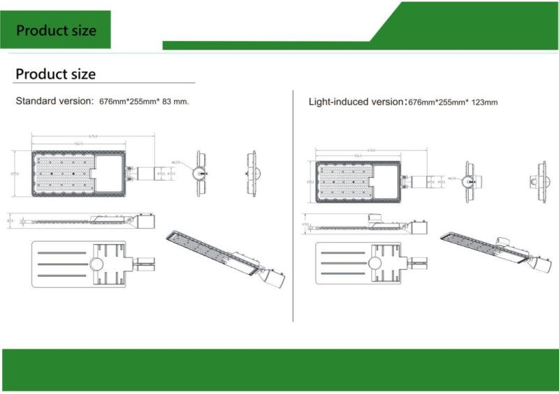 Die-Casting Aluminum Slim Design Low Price 200W LED Roadway Light