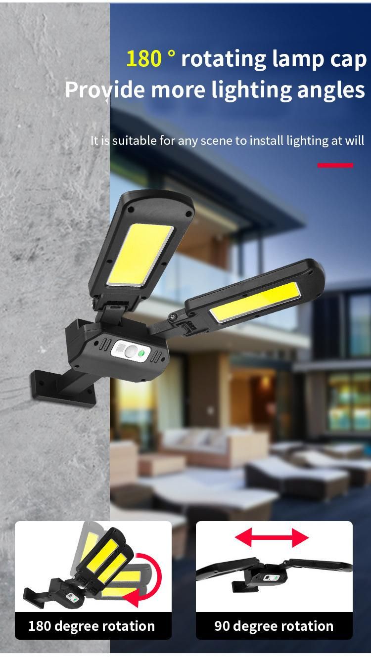 LED Solar Light Outdoor Waterproof Human Body Sensor Light Solar Wall Light Garden Lighting Street Light