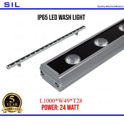 LED Wash Spot Light RGBW DMX512 Multi-Color Outdoor Garden Bridge Building Flood Lamp IP65 Linear Wash Stage LED Landscape Light