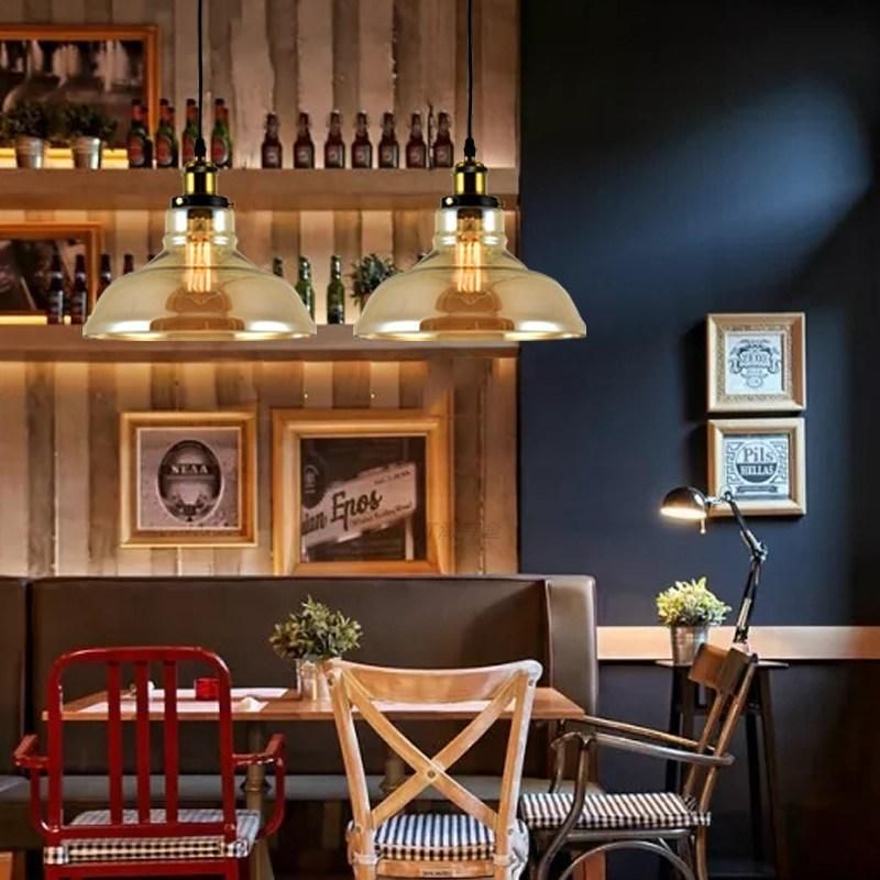 2022 Popular Bell Glass Lampshade Chandelier Middle Size Farmhouse Decorative Pendant Light