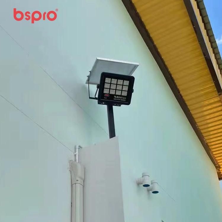 Bspro 200 Watt Waterproof Lights Outdoor Lighting Solar Cheap Flood Light LED with Remote Control