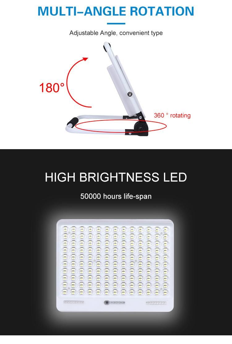 Outdoor Waterproof IP65 Portable 100W 200W Fishing Rechargeable Floodlight