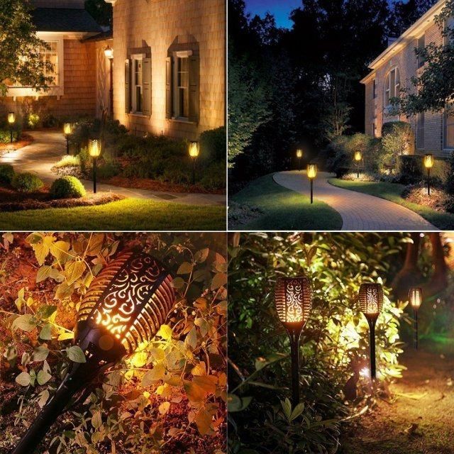 LED Solar Light Outdoor Waterproof Lawn Garden Patio Torch Light