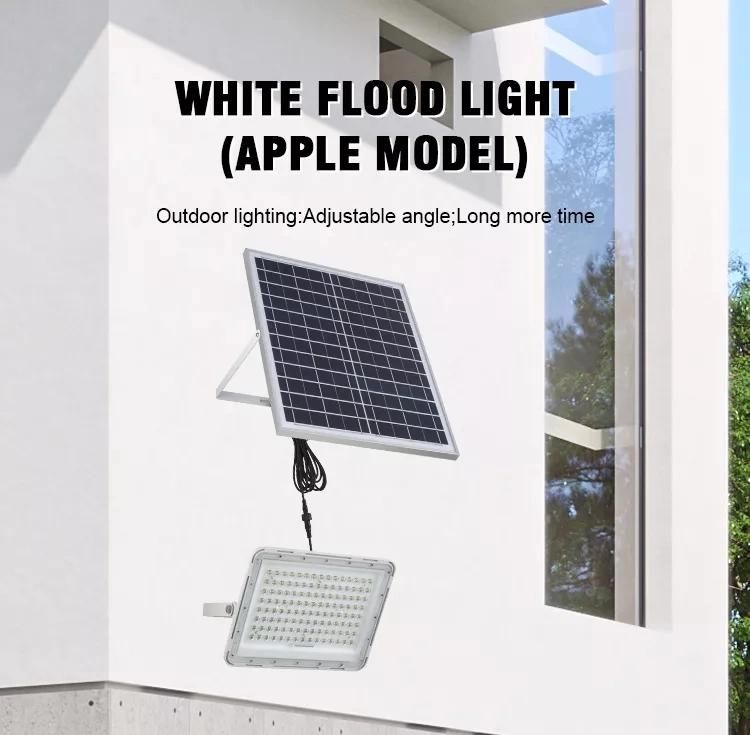 200W 6500K Wide Light Cover Area Solar Powered LED Floodlight