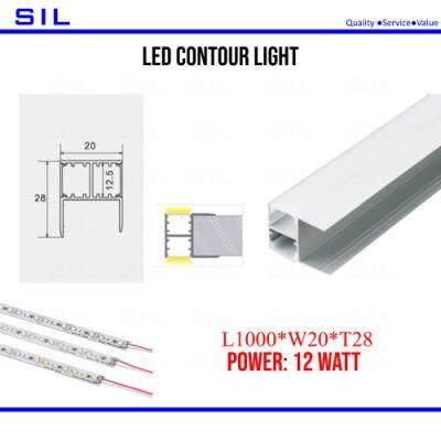LED Linear Light 12W 24V Multiple Embedded Angle Installation LED Contour Light LED Wash Light